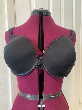 Bali Black Front-Close T-Shirt Bra with Smooth Molded Cups